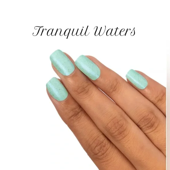 Color Street TRANQUIL WATERS Prism FX Turquoise Nail Strips Set - Picture 7 of 9